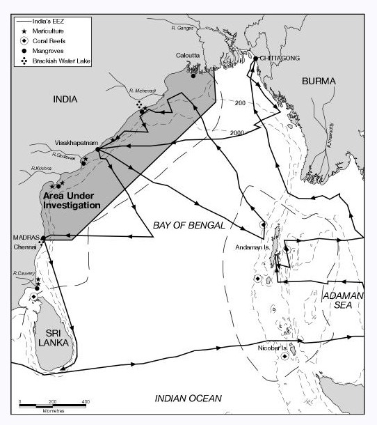 Fig. 1. Area of Study by Prof. La Fond